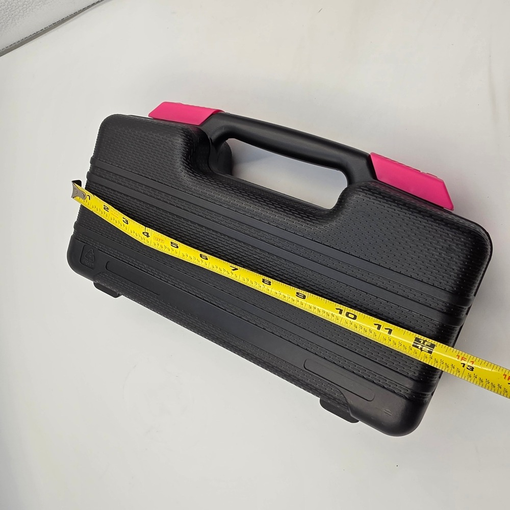 Pink and Black 39 Piece Home Tool Kit with Carrying Case DIY Household Set L4 - Picture 4 of 16